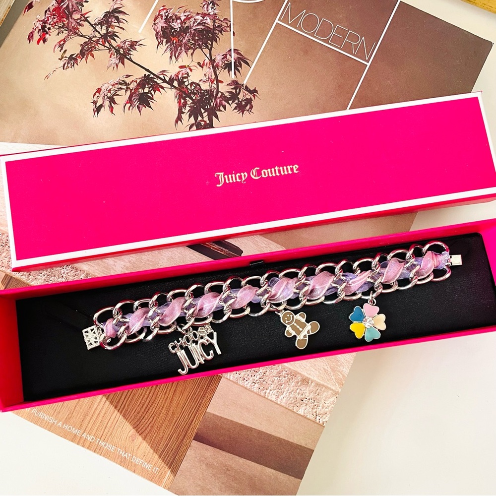 Vintage Juicy Couture Ribbon with‎ Charms Bracelet
